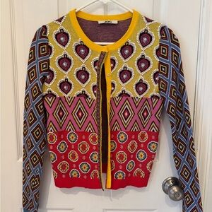Women's Multicolor Patterned Cardigan
